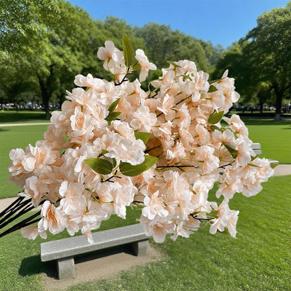 Artificial Cherry Blossom Branch Peach Blossom Branch 33.5 inches