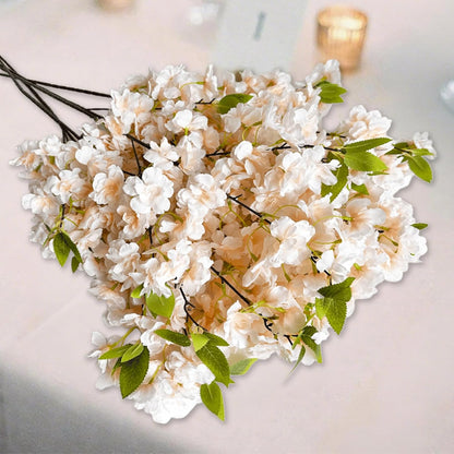 Artificial Cherry Blossom Branch Peach Blossom Branch 33.5 inches