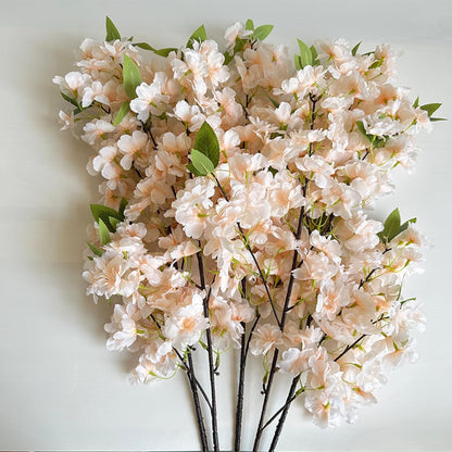 Artificial Cherry Blossom Branch Peach Blossom Branch 33.5 inches