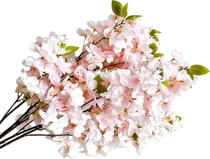Artificial Cherry Blossom Branch Peach Blossom Branch 33.5 inches