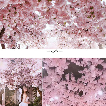 Artificial Cherry Blossom Branch Peach Blossom Branch 33.5 inches