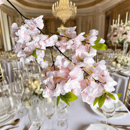 Artificial Cherry Blossom Branch Peach Blossom Branch 33.5 inches