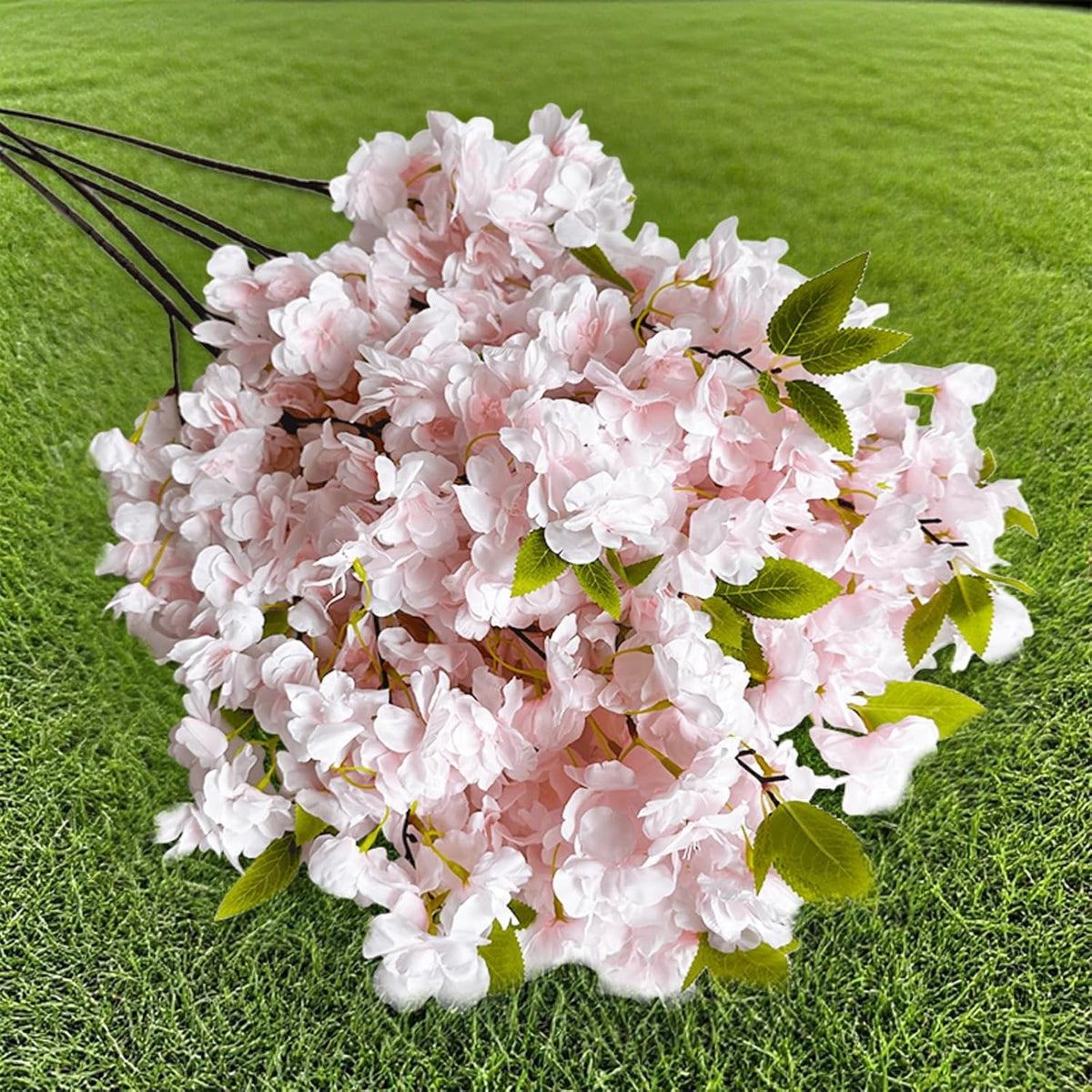 Artificial Cherry Blossom Branch Peach Blossom Branch 33.5 inches