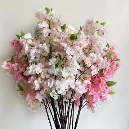 Artificial Cherry Blossom Branch Peach Blossom Branch 33.5 inches
