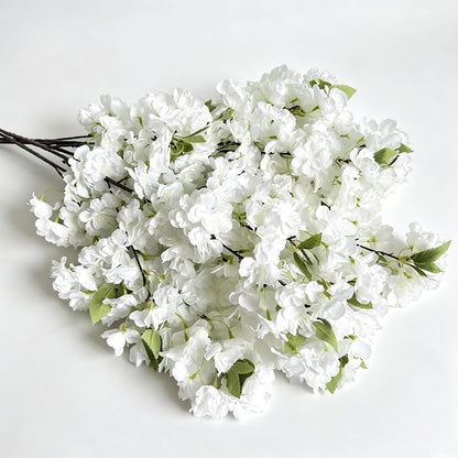 Artificial Cherry Blossom Branch Peach Blossom Branch 33.5 inches