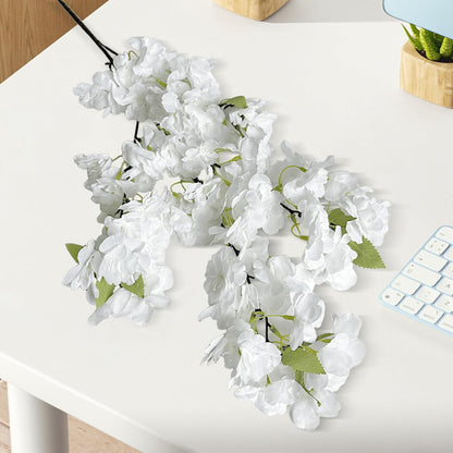 Artificial Cherry Blossom Branch Peach Blossom Branch 33.5 inches