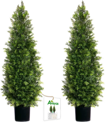 5ft Artificial Eucalyptus Tree for Home Decor, 5 Feet Large Faux Floor Plant Fake Silk Trees with Pot for Indoor Outdoor House Living Room Office (5 ft Tall)