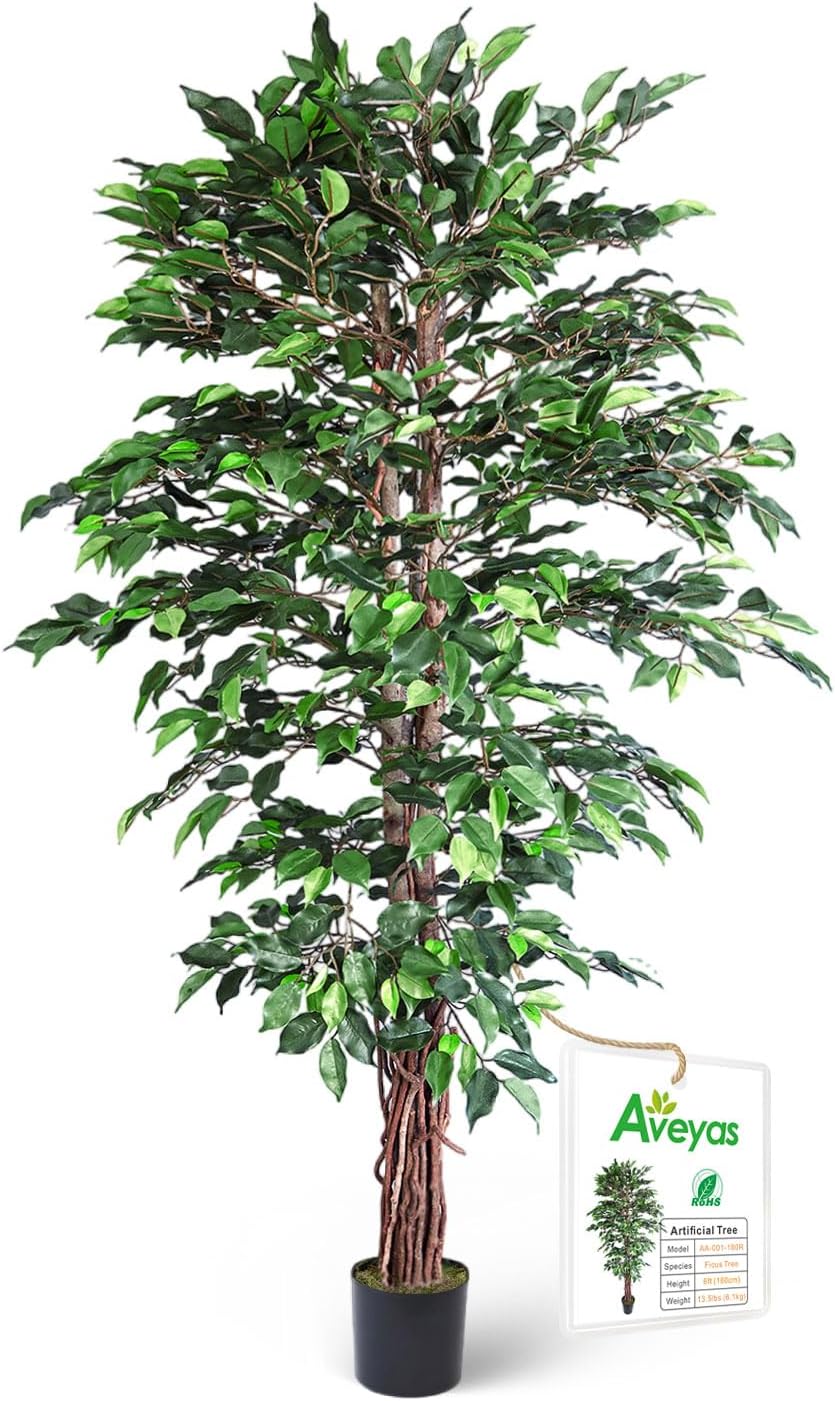 5ft Artificial Eucalyptus Tree for Home Decor, 5 Feet Large Faux Floor Plant Fake Silk Trees with Pot for Indoor Outdoor House Living Room Office (5 ft Tall)