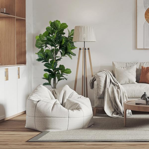 5ft Artificial Eucalyptus Tree for Home Decor, 5 Feet Large Faux Floor Plant Fake Silk Trees with Pot for Indoor Outdoor House Living Room Office (5 ft Tall)