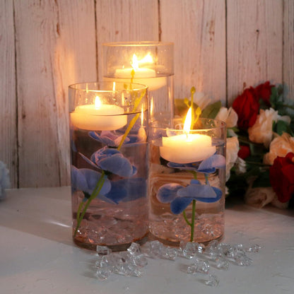 White Orchids Artificial Flowers, Mini Cream Floating Flowers Filler Vase Fillers for Floating Candles Wedding Centerpiece Table Party Home Restaurant Decoration
