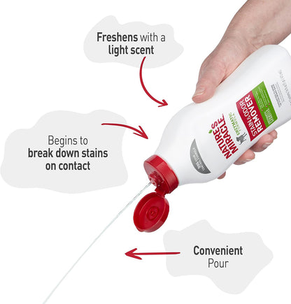 Outdoor Stain & Odor Remover, 64 fl oz, Removes Dog & Cat Messes, Convenient Flip & Go Sprayer, Ready-to-Use, Multi-Pet & Multi-Mess Formula