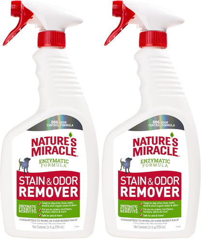 Outdoor Stain & Odor Remover, 64 fl oz, Removes Dog & Cat Messes, Convenient Flip & Go Sprayer, Ready-to-Use, Multi-Pet & Multi-Mess Formula