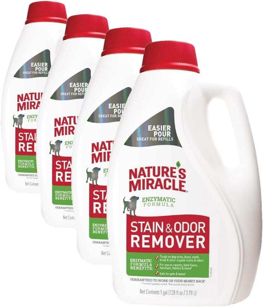 Outdoor Stain & Odor Remover, 64 fl oz, Removes Dog & Cat Messes, Convenient Flip & Go Sprayer, Ready-to-Use, Multi-Pet & Multi-Mess Formula