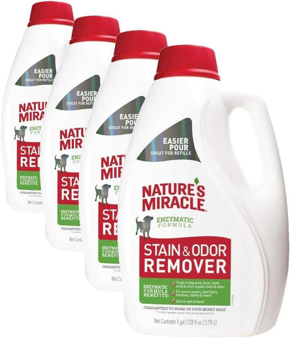 Outdoor Stain & Odor Remover, 64 fl oz, Removes Dog & Cat Messes, Convenient Flip & Go Sprayer, Ready-to-Use, Multi-Pet & Multi-Mess Formula