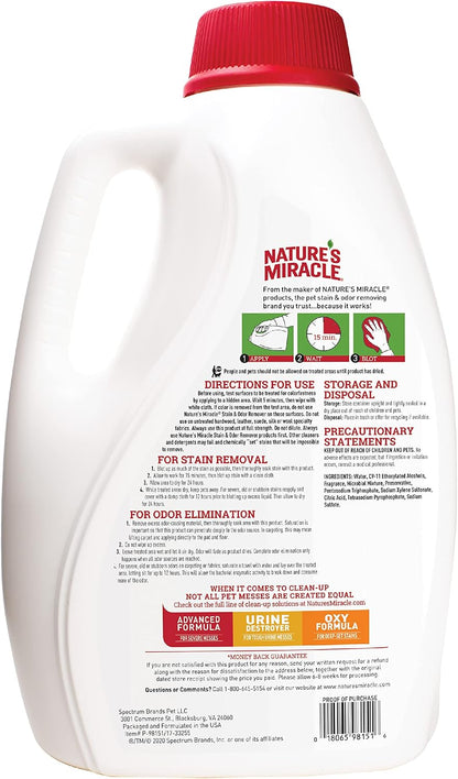 Outdoor Stain & Odor Remover, 64 fl oz, Removes Dog & Cat Messes, Convenient Flip & Go Sprayer, Ready-to-Use, Multi-Pet & Multi-Mess Formula