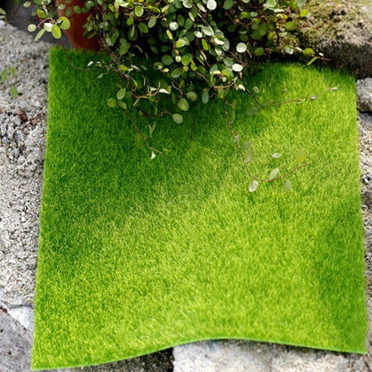 Fairy Garden Grass 6 x 6 Inches Miniature Artificial Craft Grass for Dollhouse Ornament DIY Decoration