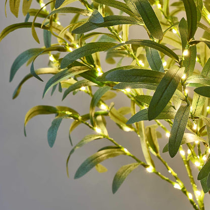 Lighted Magnolia Tree 6FT 280 LED Fairy Lights, Faux Plant Tree with Lights for Home Holiday Spring Decoration