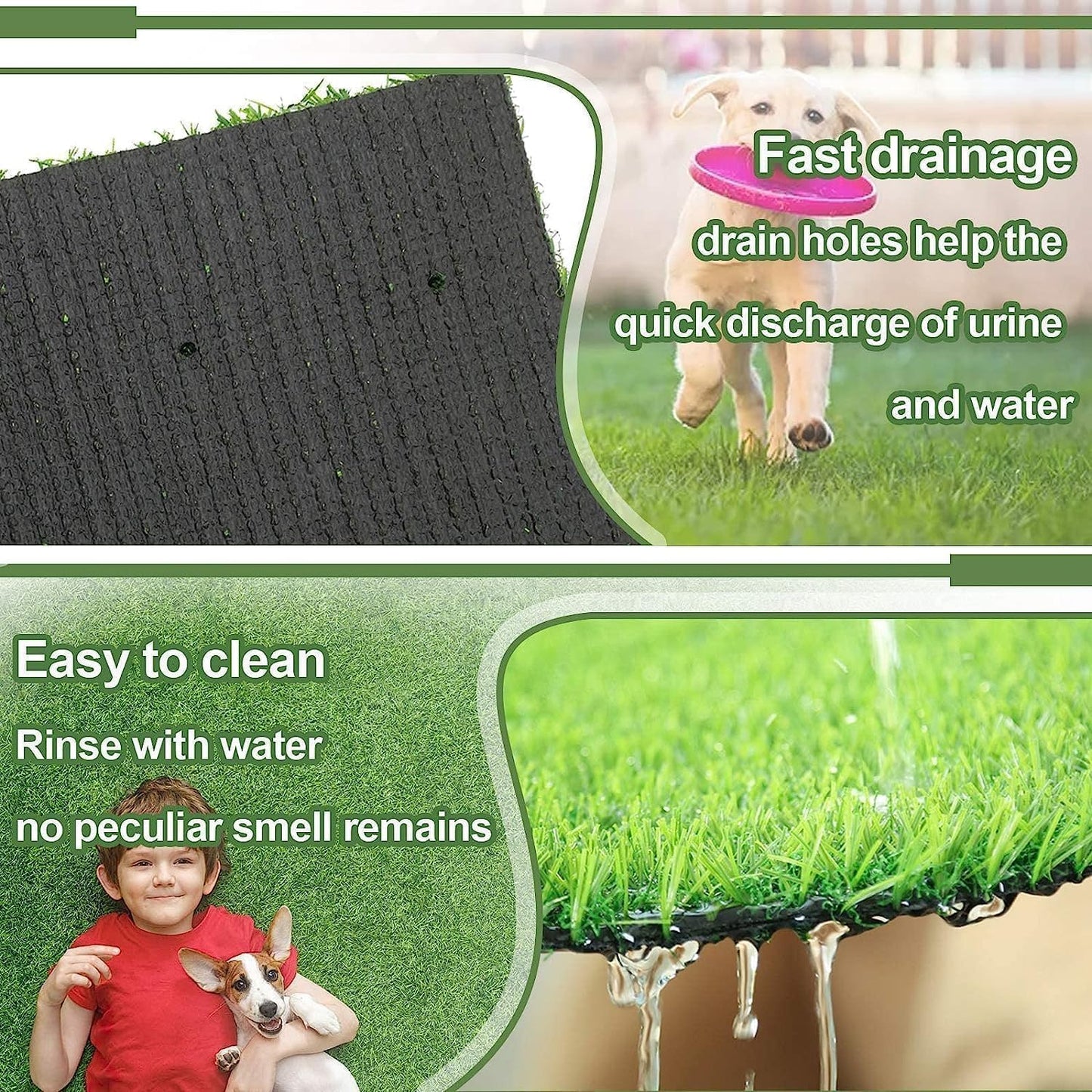 Dog Grass Pad,51.2x31.5In Fake Grass for Dogs,Artificial Grass Pee Pad for Puppies Potty Training Indoor Outdoor