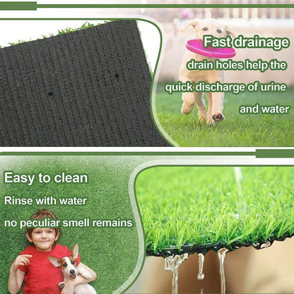 Dog Grass Pad,51.2x31.5In Fake Grass for Dogs,Artificial Grass Pee Pad for Puppies Potty Training Indoor Outdoor