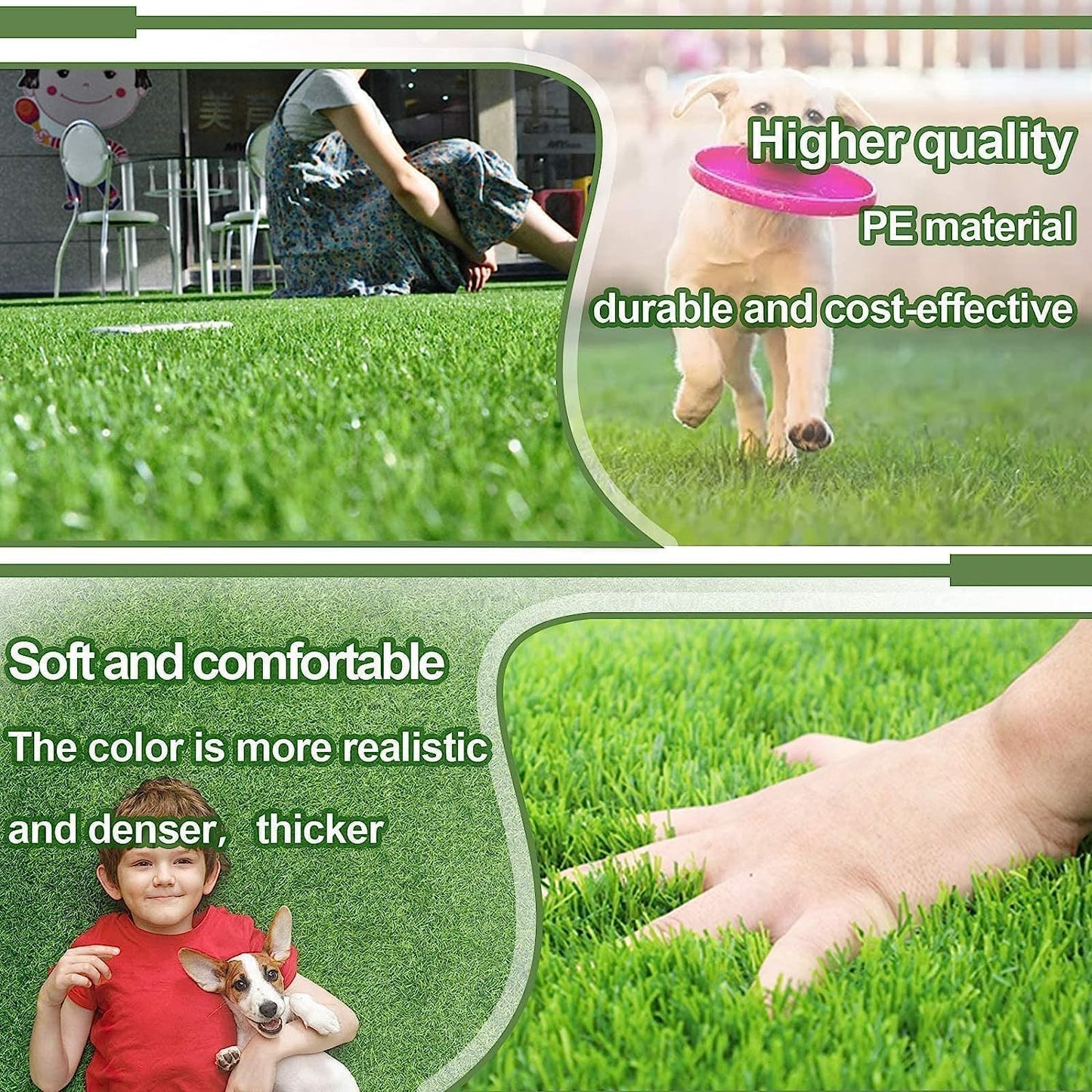 Dog Grass Pad,51.2x31.5In Fake Grass for Dogs,Artificial Grass Pee Pad for Puppies Potty Training Indoor Outdoor