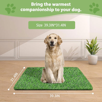 Dog Grass Pad,51.2x31.5In Fake Grass for Dogs,Artificial Grass Pee Pad for Puppies Potty Training Indoor Outdoor