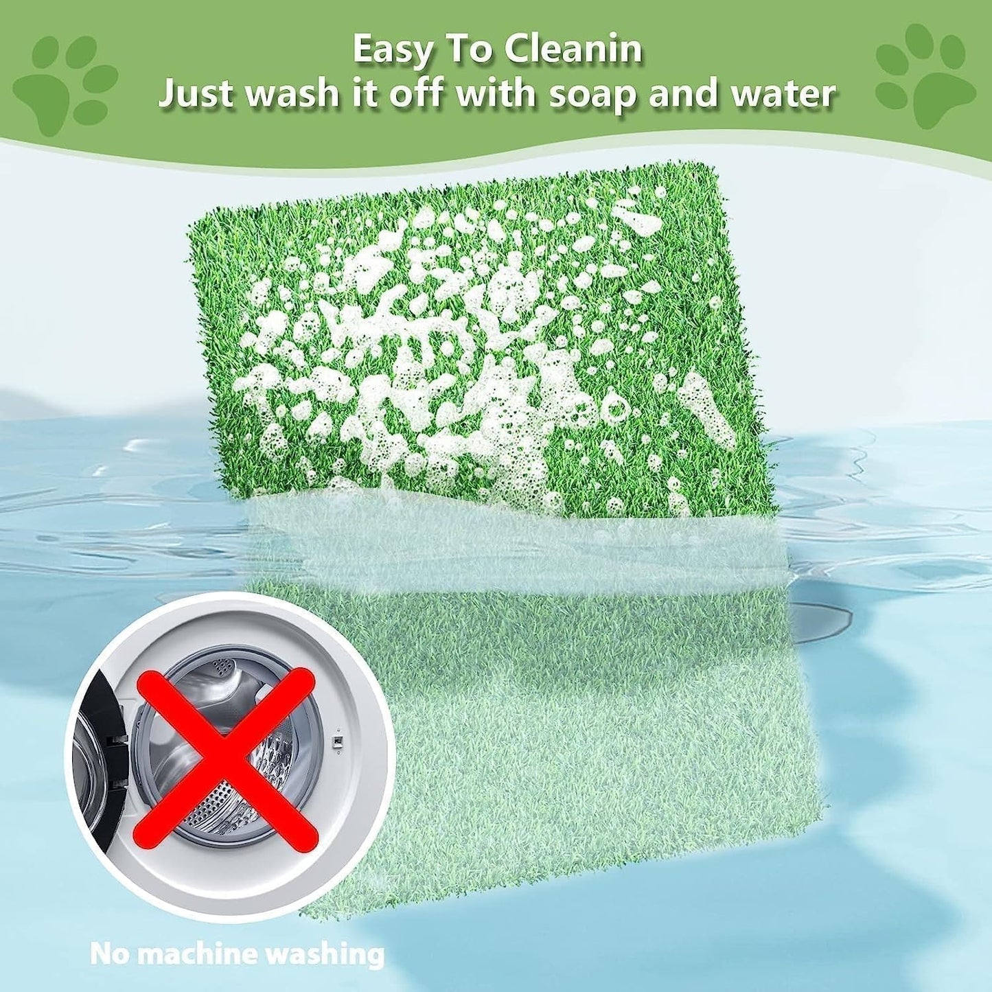 Dog Grass Pad,51.2x31.5In Fake Grass for Dogs,Artificial Grass Pee Pad for Puppies Potty Training Indoor Outdoor