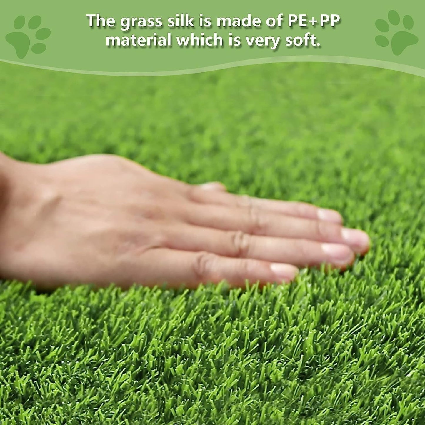 Dog Grass Pad,51.2x31.5In Fake Grass for Dogs,Artificial Grass Pee Pad for Puppies Potty Training Indoor Outdoor