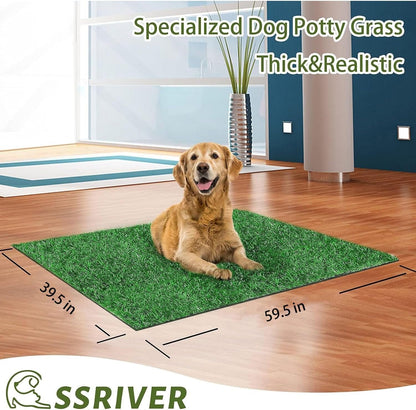 Dog Grass Pad,51.2x31.5In Fake Grass for Dogs,Artificial Grass Pee Pad for Puppies Potty Training Indoor Outdoor