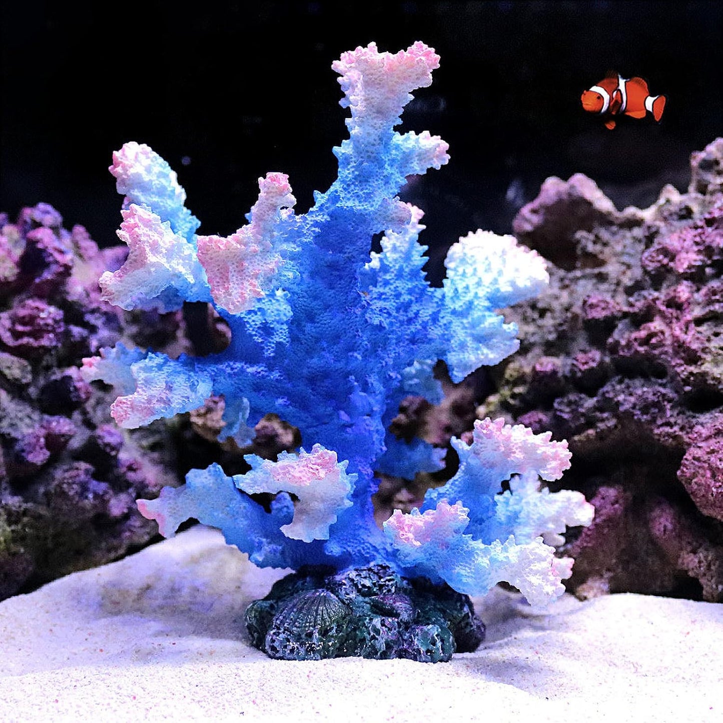 Aquarium Coral Ornament, Polyresin Coral Decor for Fish Tank Decoration Aquarium Landscape