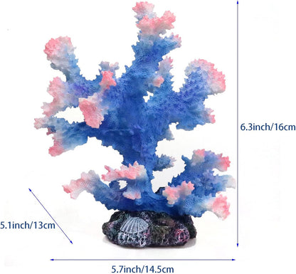 Aquarium Coral Ornament, Polyresin Coral Decor for Fish Tank Decoration Aquarium Landscape