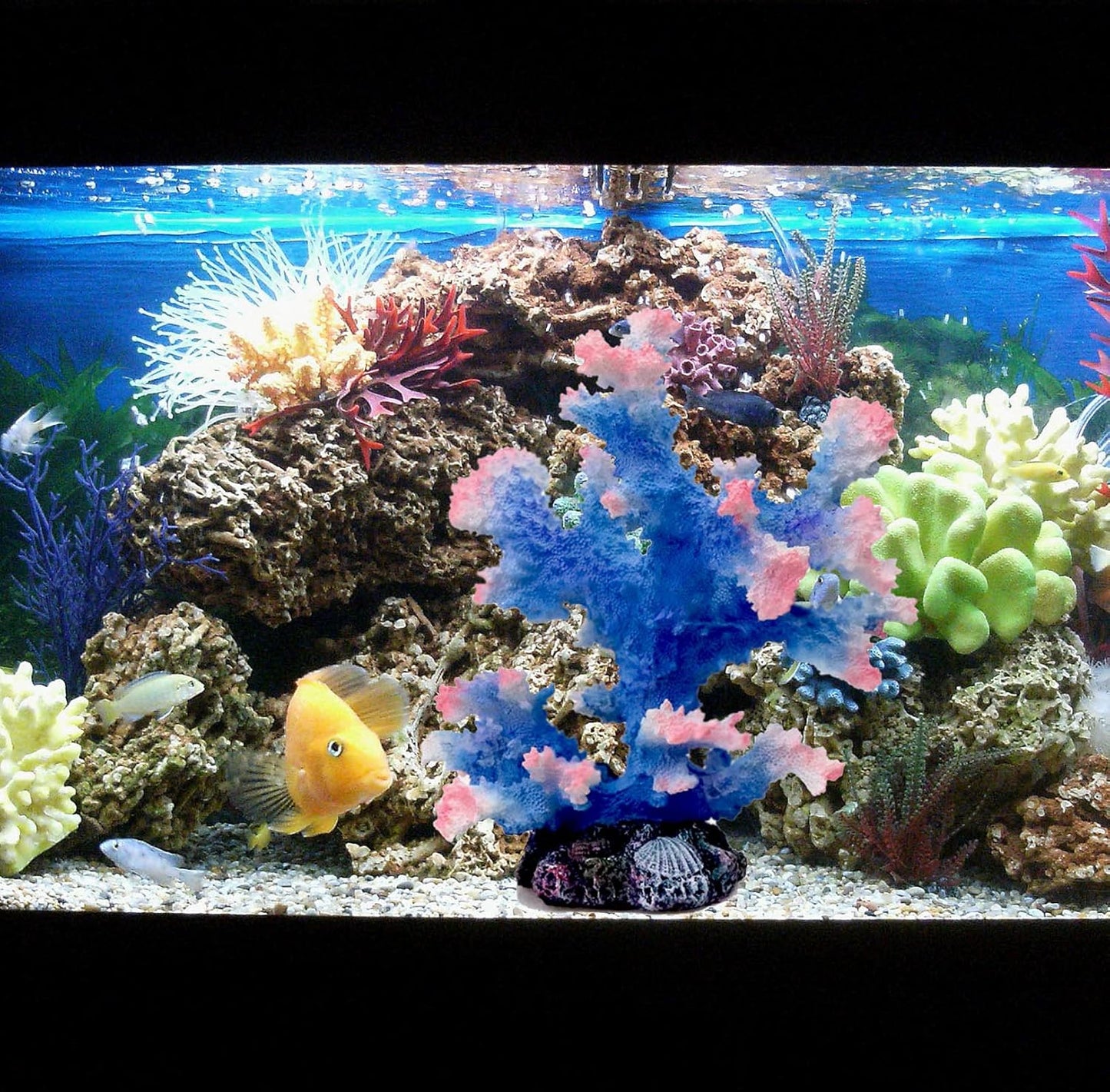Aquarium Coral Ornament, Polyresin Coral Decor for Fish Tank Decoration Aquarium Landscape