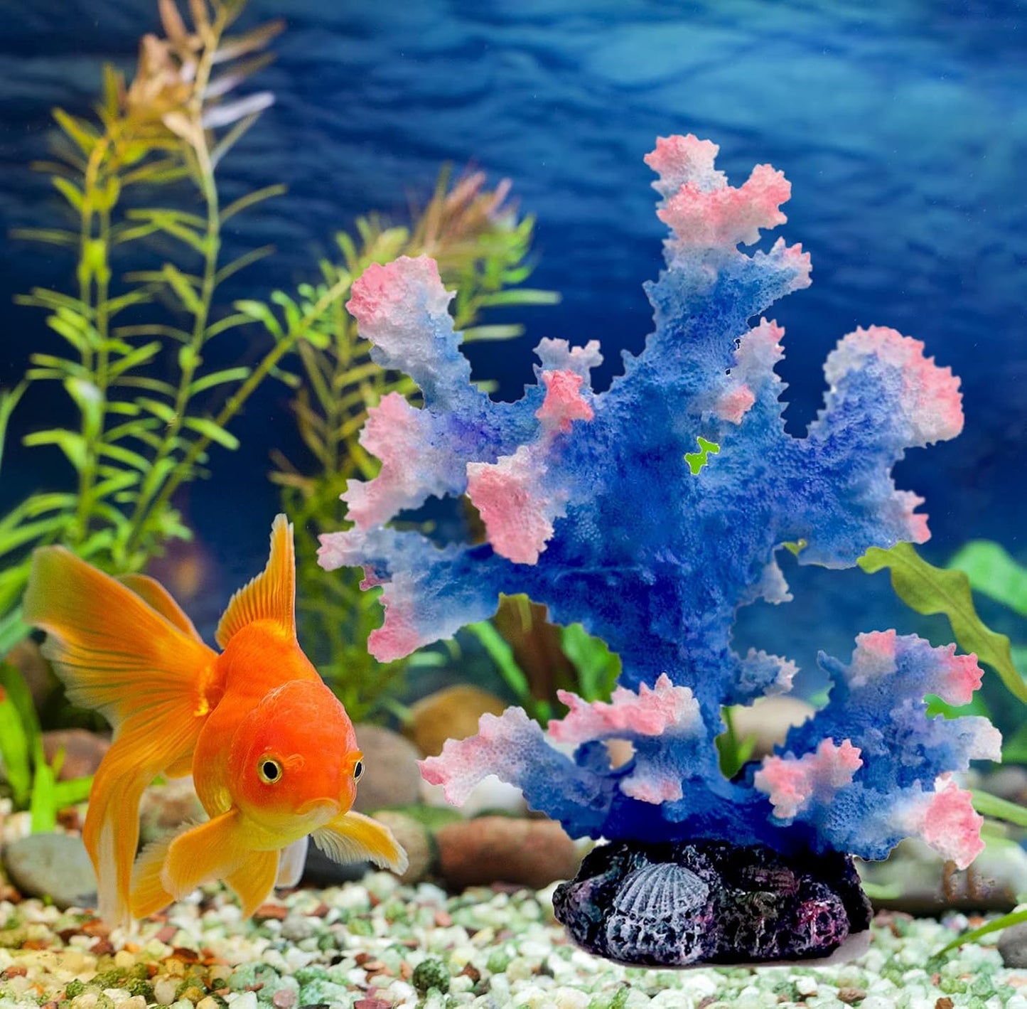 Aquarium Coral Ornament, Polyresin Coral Decor for Fish Tank Decoration Aquarium Landscape