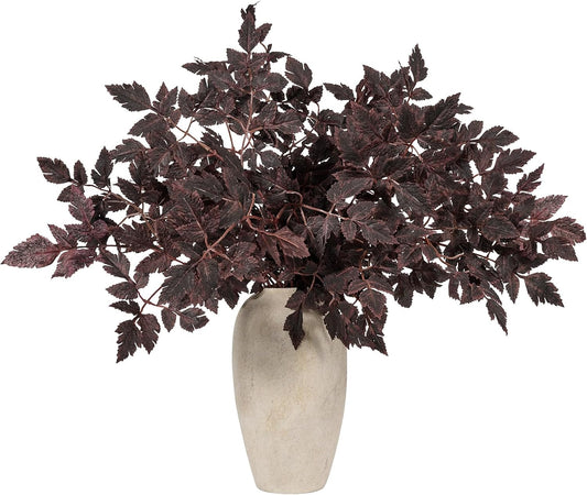 4 Pack Artificial Cimicifuga Leaf Spray for Vase and Table Decor, 23.6in