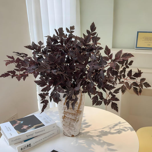 4 Pack Artificial Cimicifuga Leaf Spray for Vase and Table Decor, 23.6in