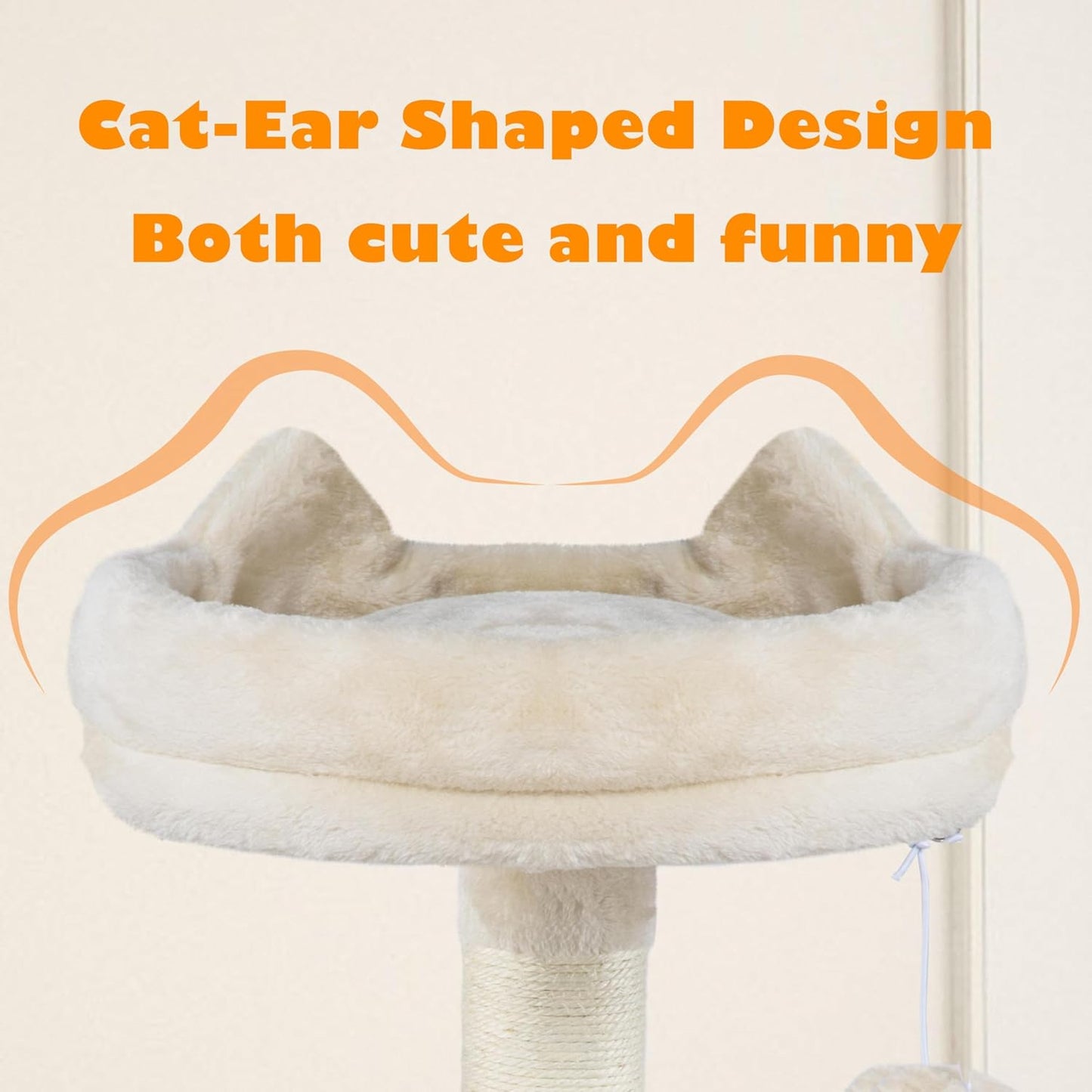 62.5inches Cat Tree Cat Tower Kitten Condo with Platform & Hammock, Scratching Posts for Kittens Pet Play House with Plush Perch for Indoor Activity Relaxing, Green
