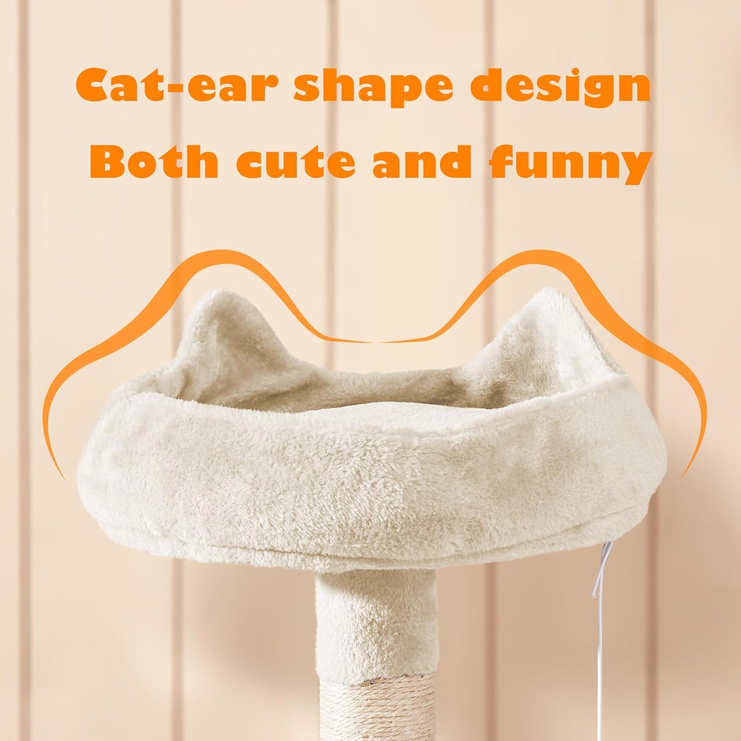 62.5inches Cat Tree Cat Tower Kitten Condo with Platform & Hammock, Scratching Posts for Kittens Pet Play House with Plush Perch for Indoor Activity Relaxing, Green