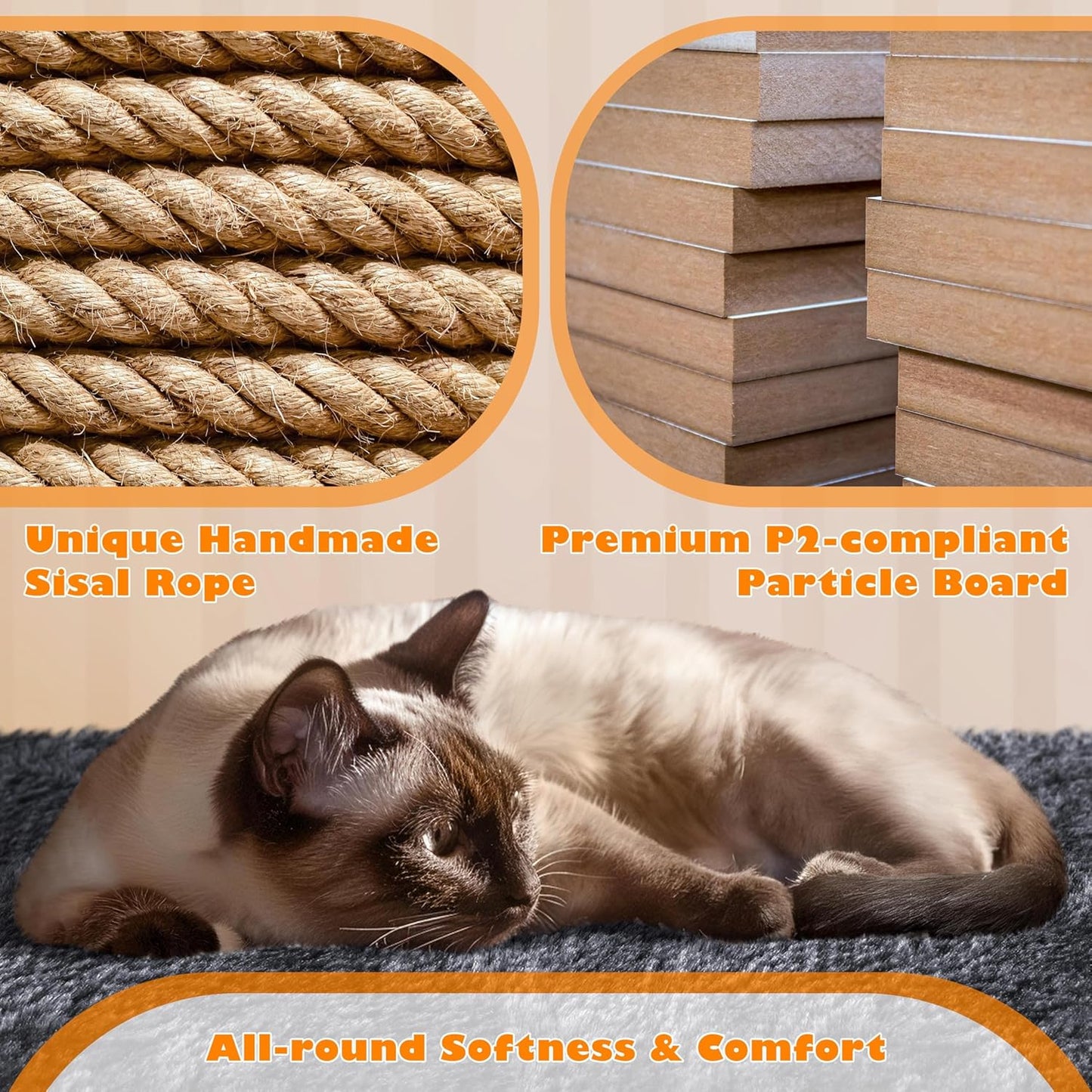 62.5inches Cat Tree Cat Tower Kitten Condo with Platform & Hammock, Scratching Posts for Kittens Pet Play House with Plush Perch for Indoor Activity Relaxing, Green
