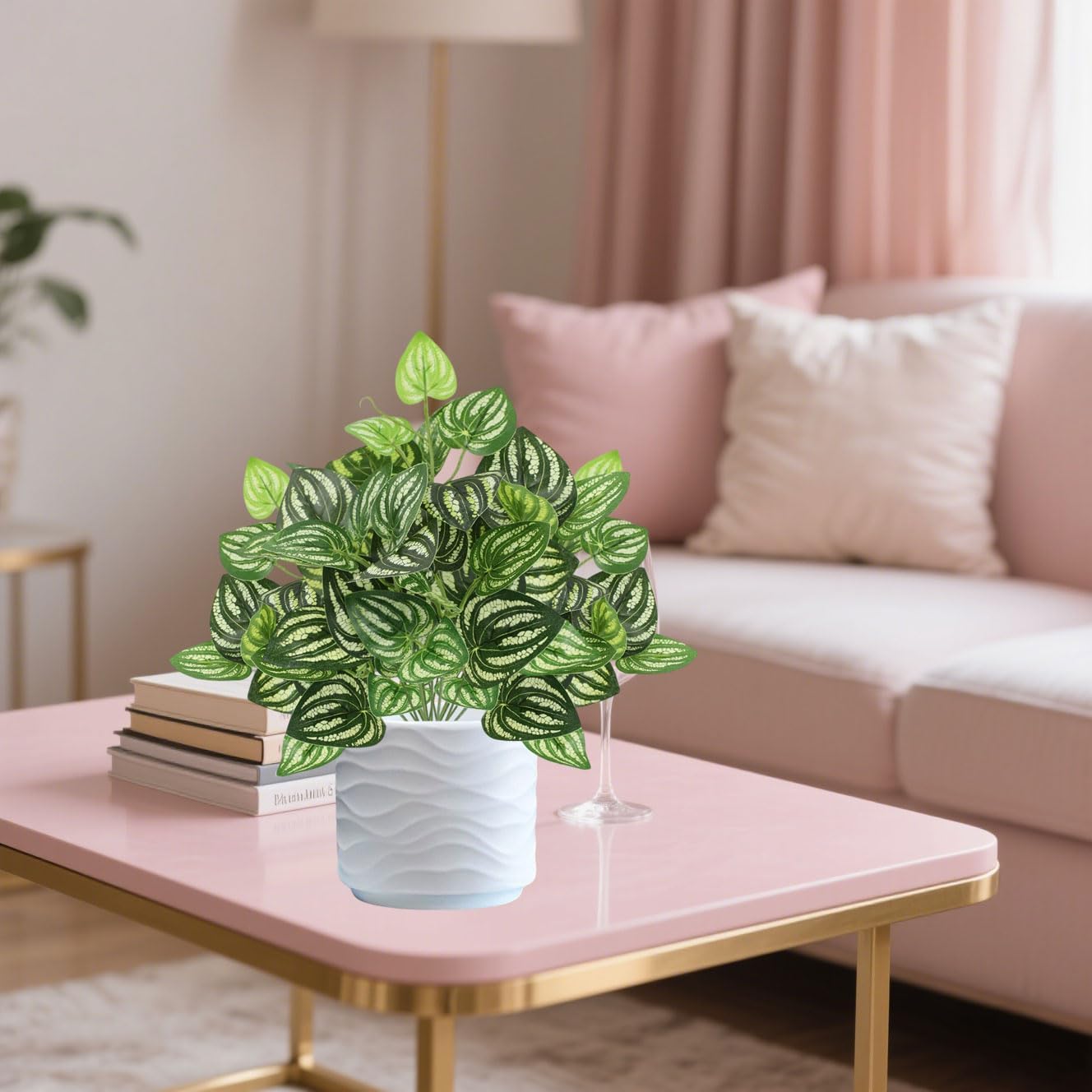 12PCS Artificial Tropical Leaves 13" Faux Monstera, Persian Caladium & Alocasia Plants Real Touch Greenery for Home Decor, DIY Centerpieces, Indoor Outdoor (12, Leaves-U)