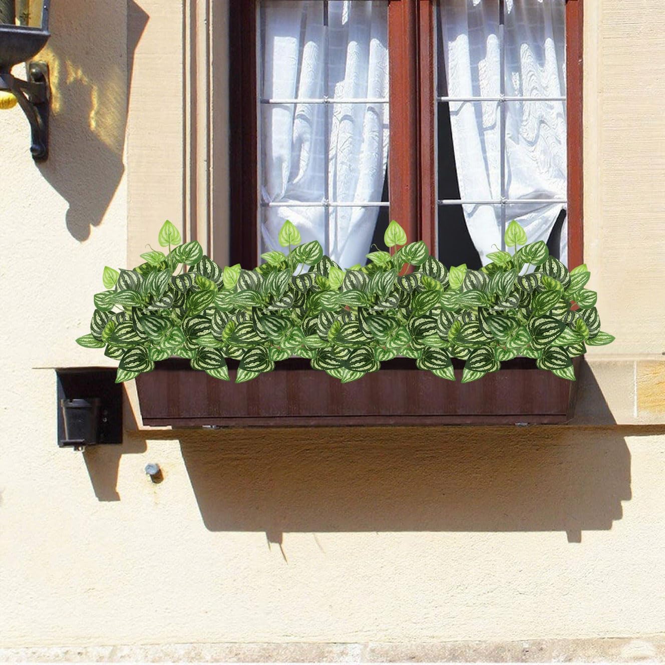 12PCS Artificial Tropical Leaves 13" Faux Monstera, Persian Caladium & Alocasia Plants Real Touch Greenery for Home Decor, DIY Centerpieces, Indoor Outdoor (12, Leaves-U)