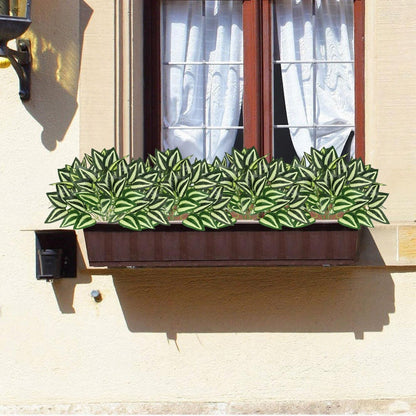 12PCS Artificial Tropical Leaves 13" Faux Monstera, Persian Caladium & Alocasia Plants Real Touch Greenery for Home Decor, DIY Centerpieces, Indoor Outdoor (12, Leaves-U)