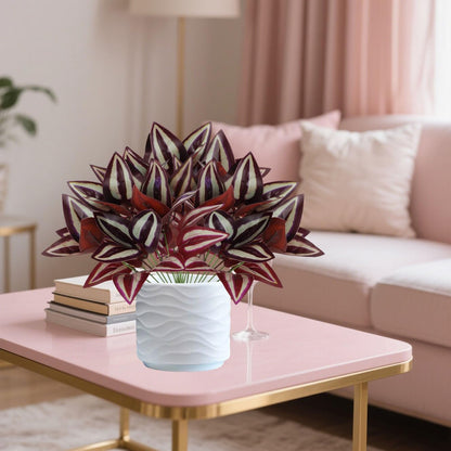 12PCS Artificial Tropical Leaves 13" Faux Monstera, Persian Caladium & Alocasia Plants Real Touch Greenery for Home Decor, DIY Centerpieces, Indoor Outdoor (12, Leaves-U)