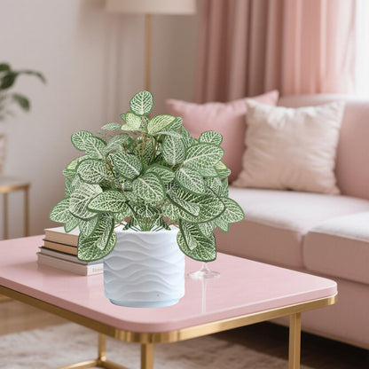 12PCS Artificial Tropical Leaves 13" Faux Monstera, Persian Caladium & Alocasia Plants Real Touch Greenery for Home Decor, DIY Centerpieces, Indoor Outdoor (12, Leaves-U)