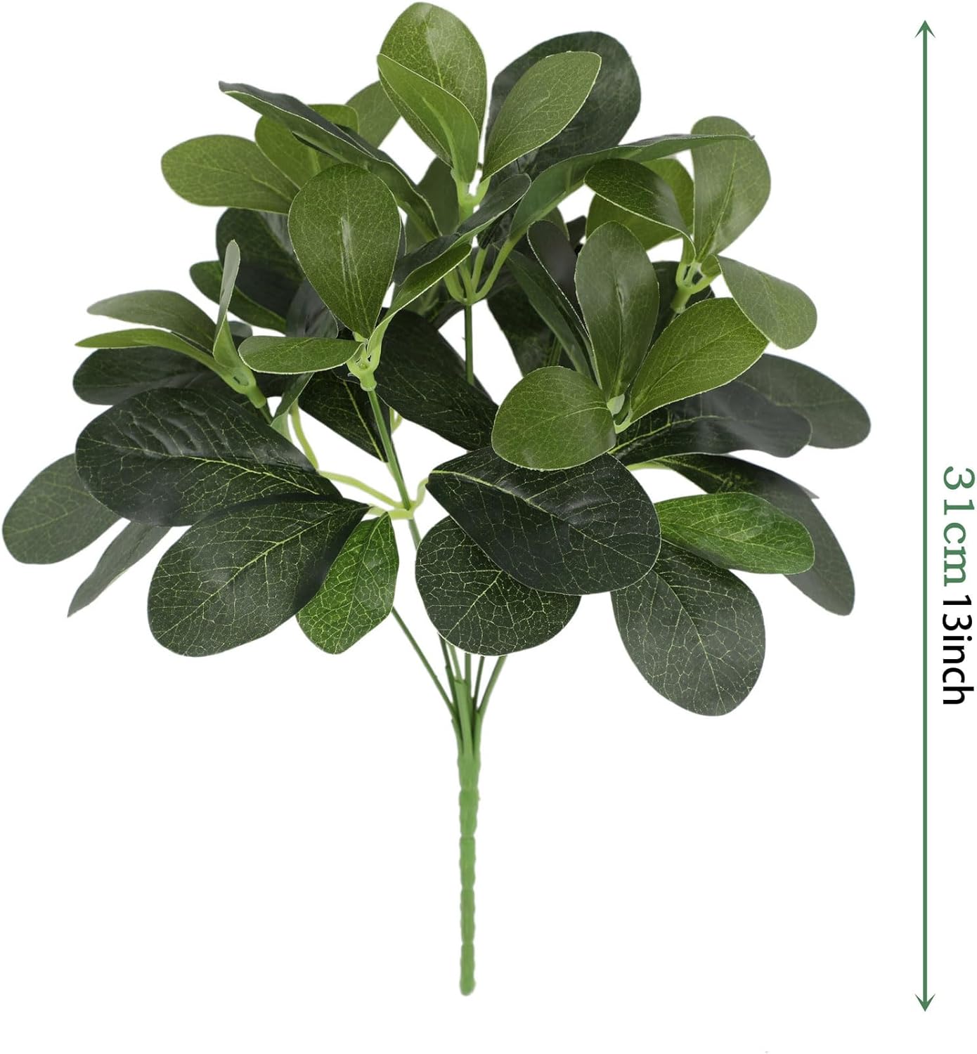 12PCS Artificial Tropical Leaves 13" Faux Monstera, Persian Caladium & Alocasia Plants Real Touch Greenery for Home Decor, DIY Centerpieces, Indoor Outdoor (12, Leaves-U)