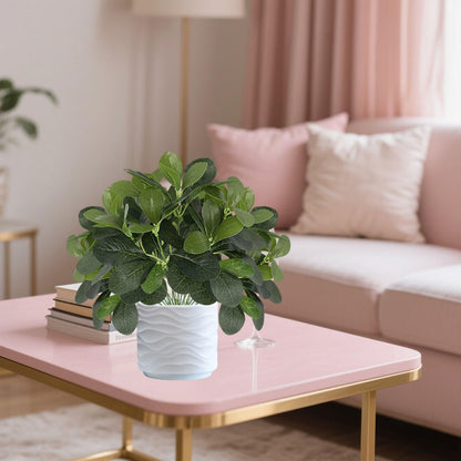 12PCS Artificial Tropical Leaves 13" Faux Monstera, Persian Caladium & Alocasia Plants Real Touch Greenery for Home Decor, DIY Centerpieces, Indoor Outdoor (12, Leaves-U)