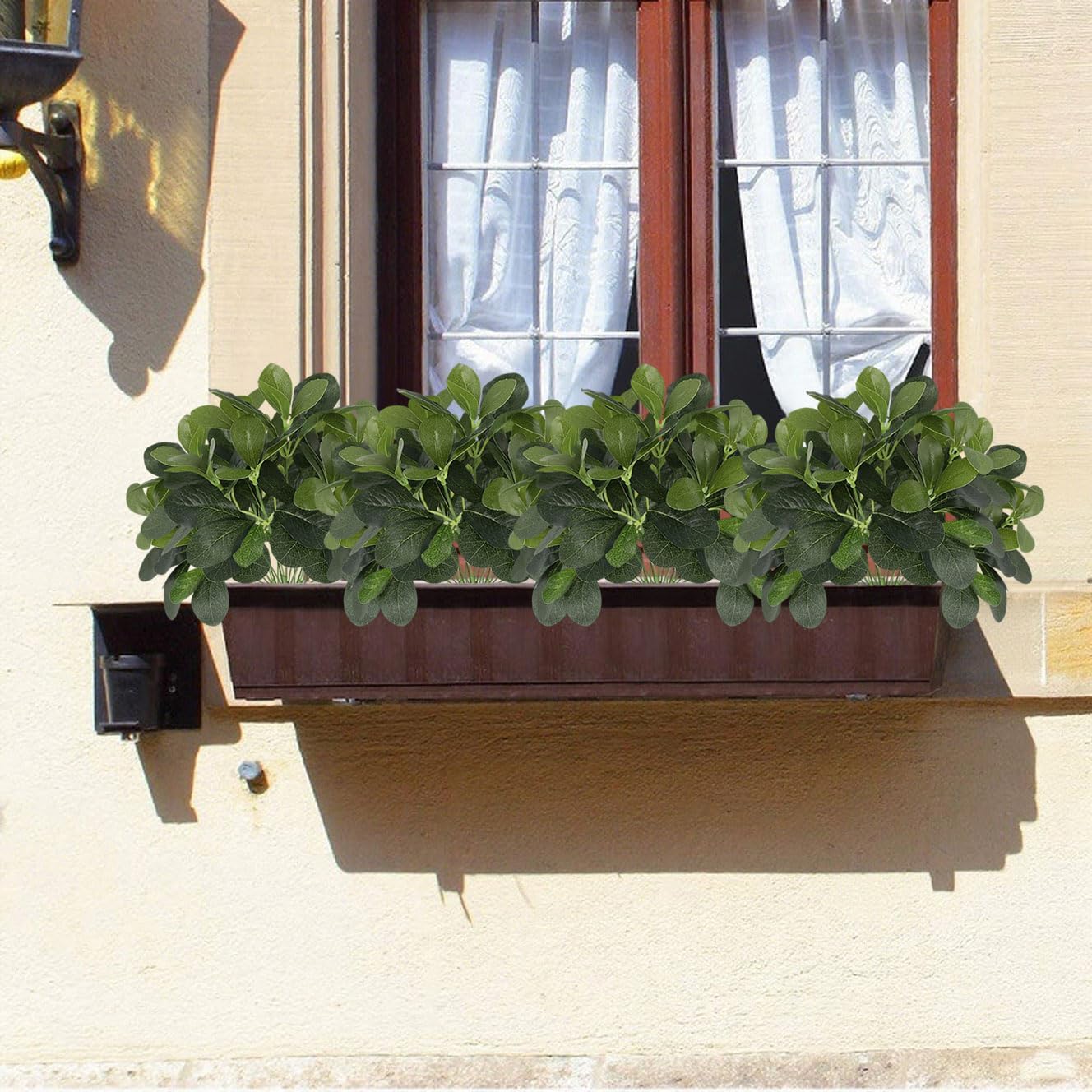 12PCS Artificial Tropical Leaves 13" Faux Monstera, Persian Caladium & Alocasia Plants Real Touch Greenery for Home Decor, DIY Centerpieces, Indoor Outdoor (12, Leaves-U)