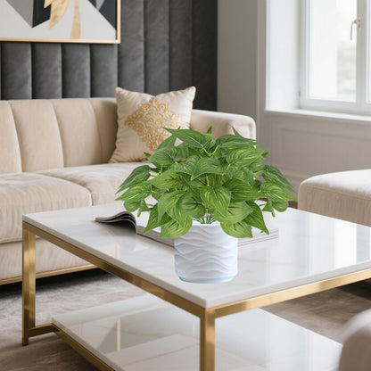12PCS Artificial Tropical Leaves 13" Faux Monstera, Persian Caladium & Alocasia Plants Real Touch Greenery for Home Decor, DIY Centerpieces, Indoor Outdoor (12, Leaves-U)