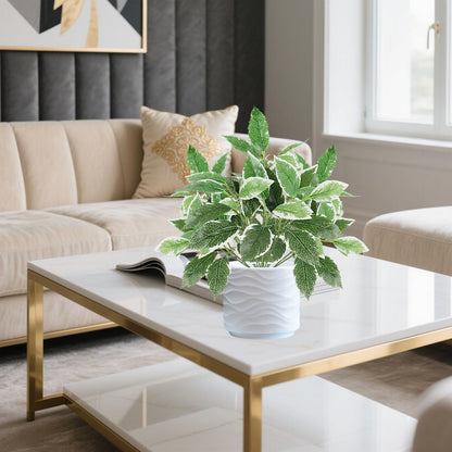 12PCS Artificial Tropical Leaves 13" Faux Monstera, Persian Caladium & Alocasia Plants Real Touch Greenery for Home Decor, DIY Centerpieces, Indoor Outdoor (12, Leaves-U)