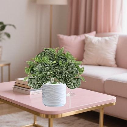 12PCS Artificial Tropical Leaves 13" Faux Monstera, Persian Caladium & Alocasia Plants Real Touch Greenery for Home Decor, DIY Centerpieces, Indoor Outdoor (12, Leaves-U)