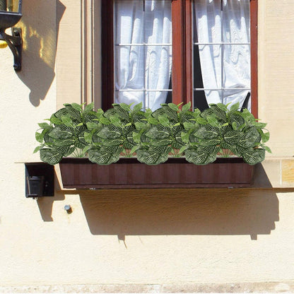 12PCS Artificial Tropical Leaves 13" Faux Monstera, Persian Caladium & Alocasia Plants Real Touch Greenery for Home Decor, DIY Centerpieces, Indoor Outdoor (12, Leaves-U)