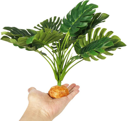 Fake Desert Dry Grass, Reptile Plants for Terrarium, Bearded Dragon Tank Accessories Habitat Decor fit Crested Gecko Leopard Lizard Chameleon Ball Python Snake